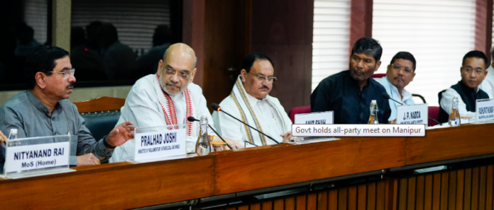 Govt holds all-party meet on Manipur